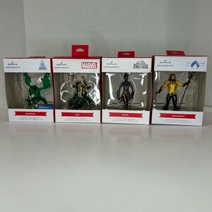 Hallmarks Ornaments, Shuri, Loki, Banshee, Aquaman